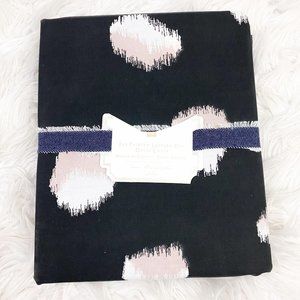 Pottery Barn Teen Painted Leopard Dot Black Duvet